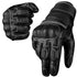Ninja Leather Motorcycle Gloves with Black/Brown Knuckle Protection